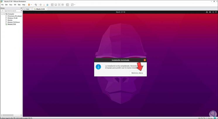 21 wie man ubuntu 21.04 in vmware Windows 10.jpg installiert