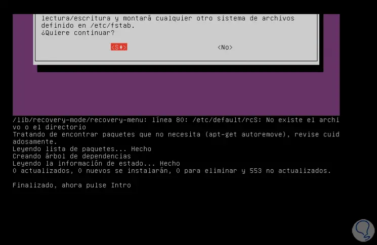 Zugriff auf und Verwendung des Wiederherstellungsmodus in Ubuntu-7.png