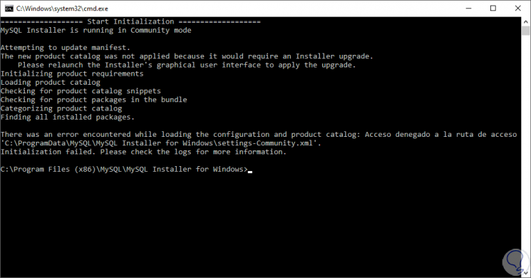 1 - Disable-MySQL-Installer-läuft-in-Community-mode.png