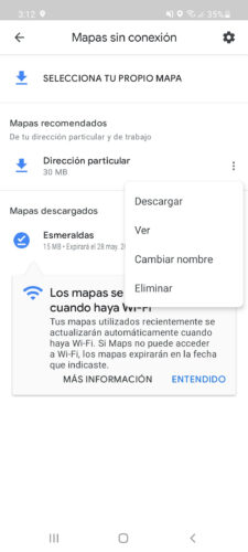 Offline-Karten Google Maps