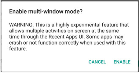 Mehrfachfenster Android Marshmallow