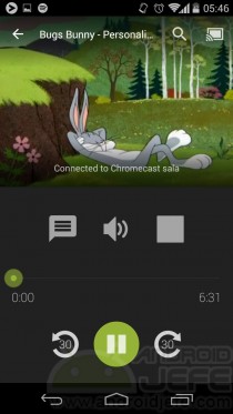 PC-Video bei Chromecast-Wiedergabe