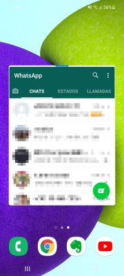 WhatsApp Popup-Bildschirm