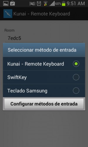 Kunai Remote-Tastatur Standard-Android