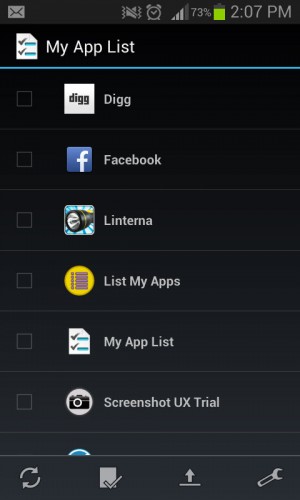 Meine App-Liste