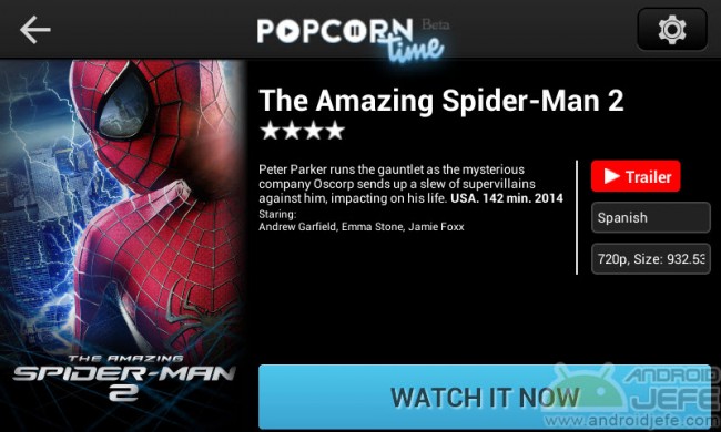 erstaunliche Spiderman 2 Popcorn-Zeit
