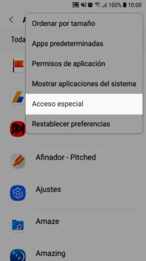 Anwendungen mit speziellem Zugriff Android