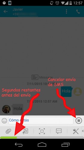 Gesendete SMS abbrechen Android 2