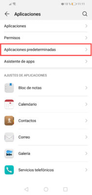 Deaktivieren Sie SMS-Drittanbieter-Apps Huawei 1