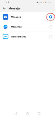 Deaktivieren Sie SMS-Drittanbieter-Apps Huawei 3