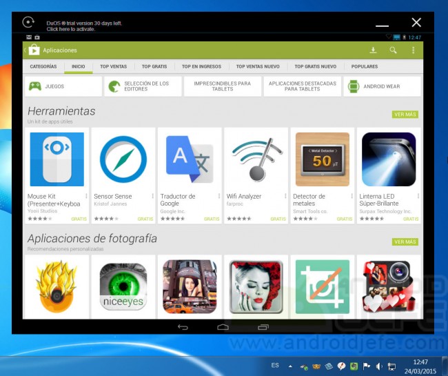Duos installieren Android-Windows-Apps