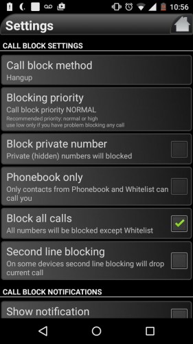 Anruf senden Voicemail Android Anrufblocker