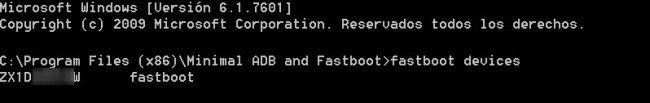 ADB- und Fastboot-Software, die unter Windows ausgeführt wird.