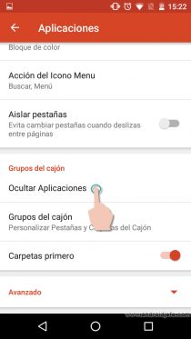 Android-Apps ausblenden Nova-Menü ausblenden