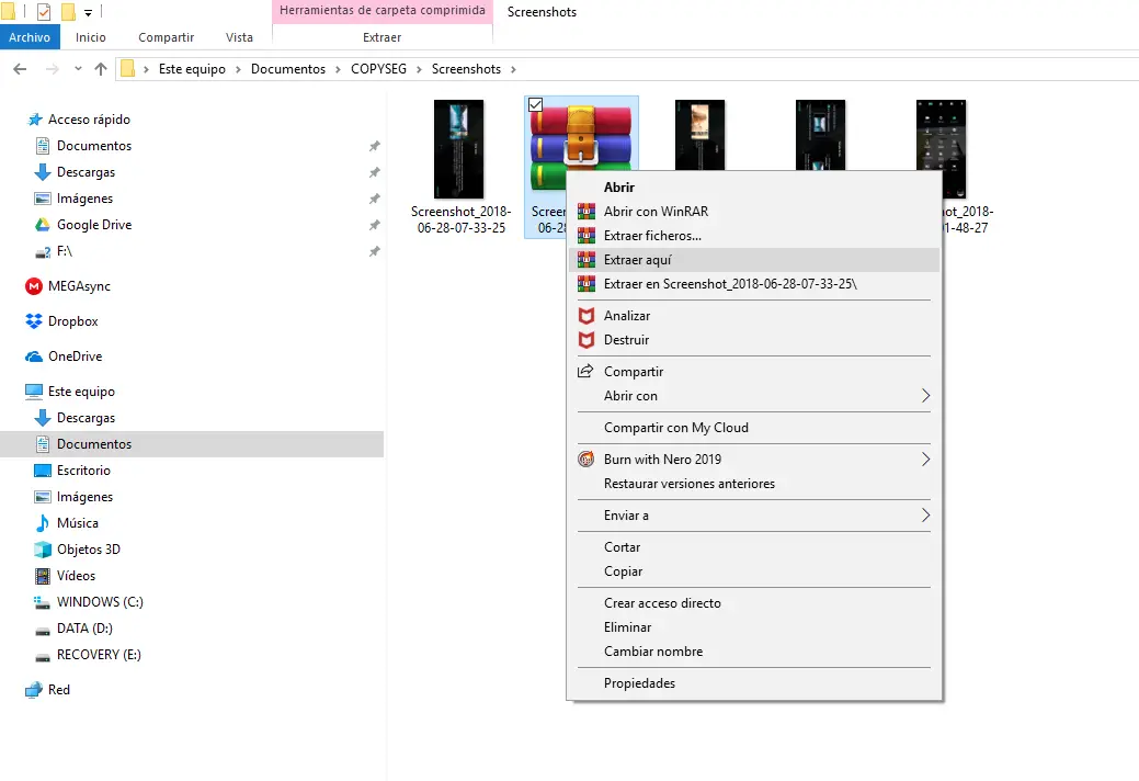 So komprimieren Sie eine Datei in Windows 10