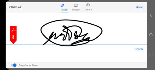 Zeichnen Sie Signature Acrobat Reader Android App