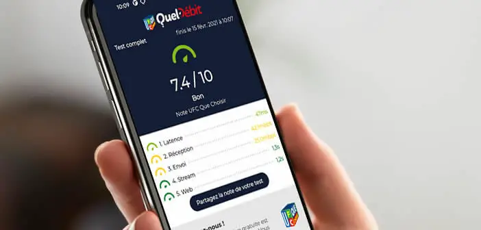 Messen Sie die Qualität Ihrer Internetverbindung mit der QuelDébit-App