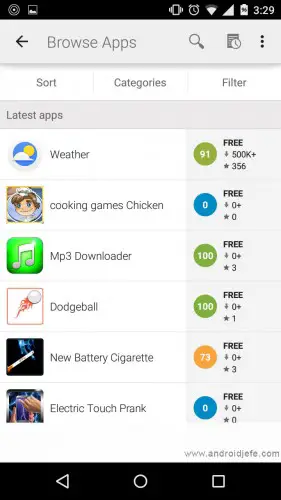Neue Apps finden Google Play Store