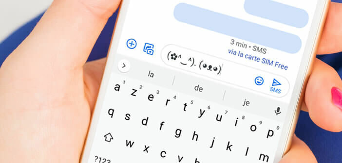 Methode zum Hinzufügen von Kaomojis zu Ihrer SMS auf Android