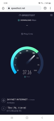 Speedtest Handy-Ping-Download