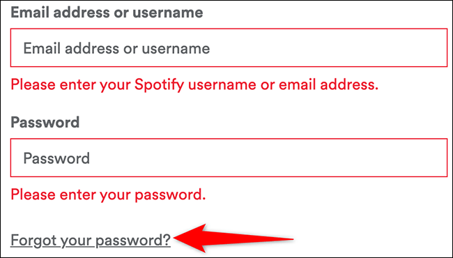 So stellen Sie das Spotify-Passwort wieder her