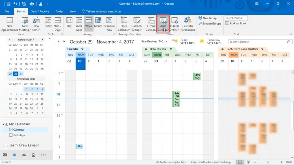 Outlook 2-Kalender teilen