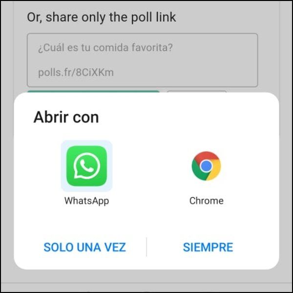 WhatsApp-Umfrage erstellen 3