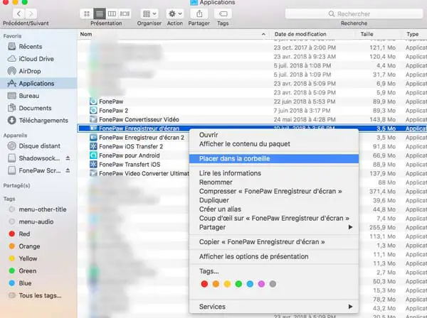 FonePaw Screen Recorder auf dem Mac deinstallieren