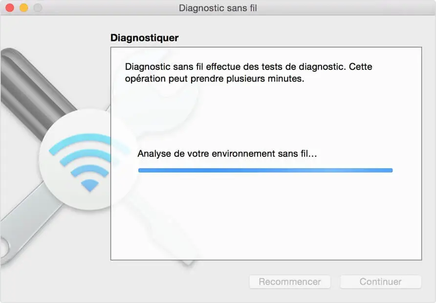 Konfigurieren der Wireless-Diagnose auf dem Mac