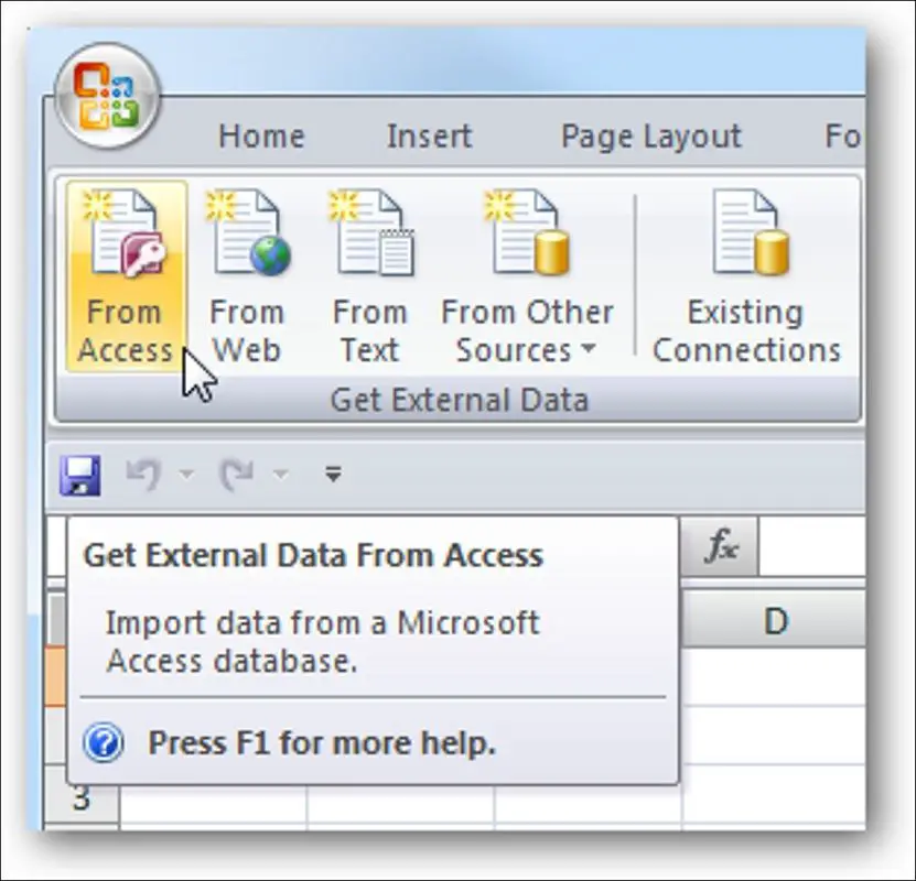 MS Access Excel 2 importieren