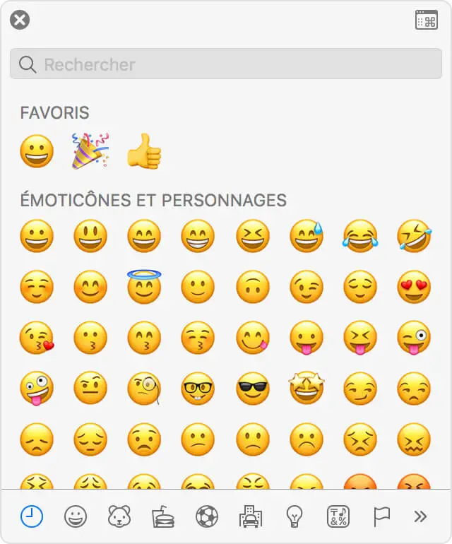 Emoji auf dem Mac verwenden