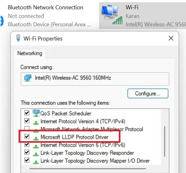 Microsoft LLDP-Protokoll.