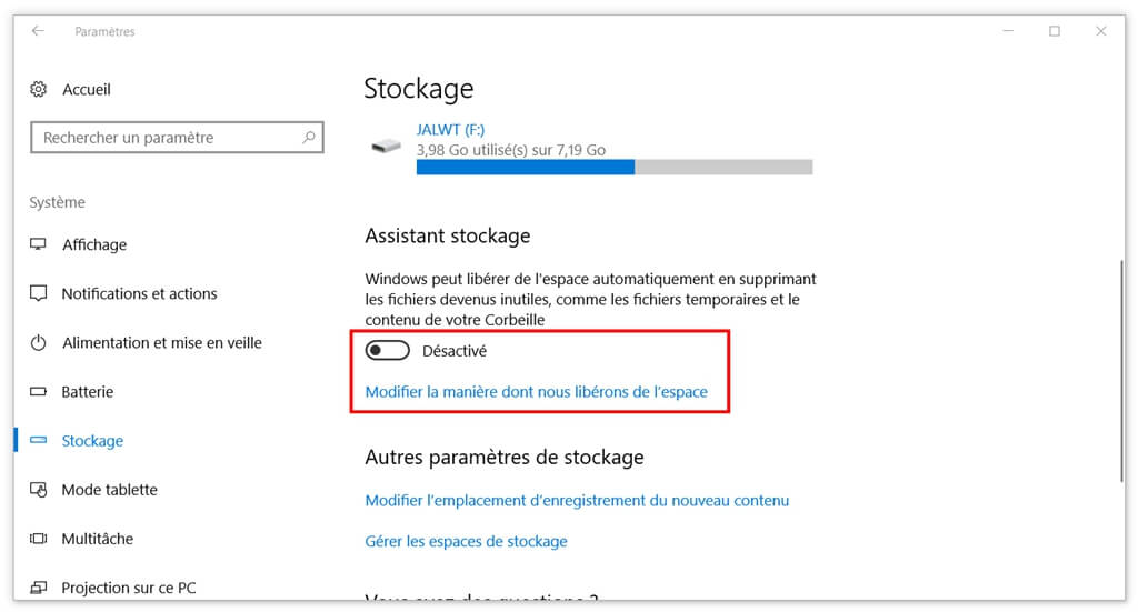 Anpassen der Methode zum Freigeben von Speicherplatz unter Windows 10