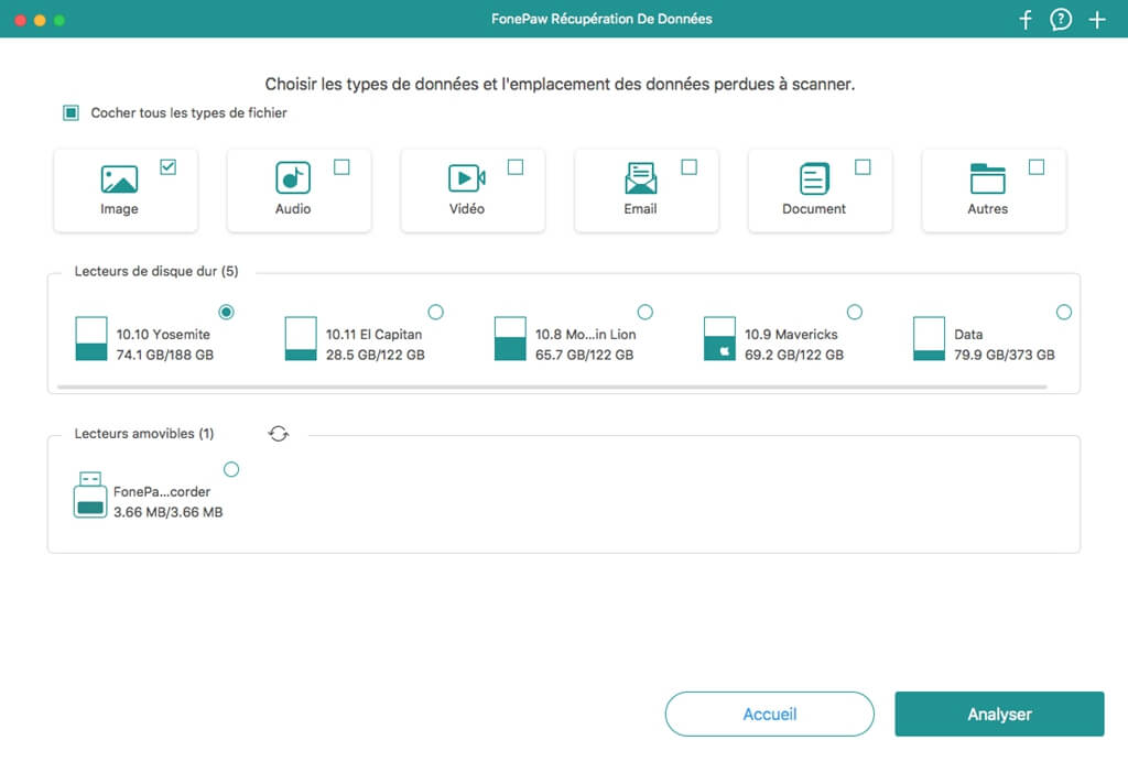 FonePaw Datenrettung auf Ihrem Mac