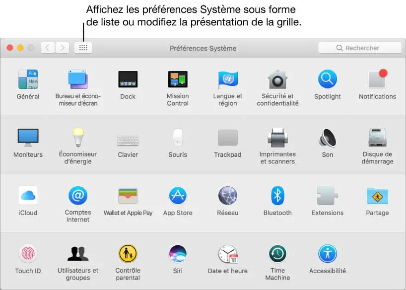 Systemeinstellungen auf dem Mac