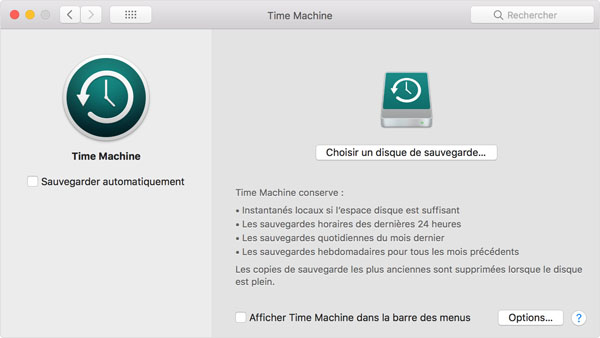 Time Machine - Mac-Backup