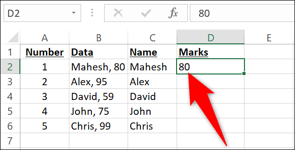 Zellen in Microsoft Excel teilen