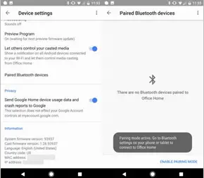 Bluetooth-Einstellungen für Google-Geräte
