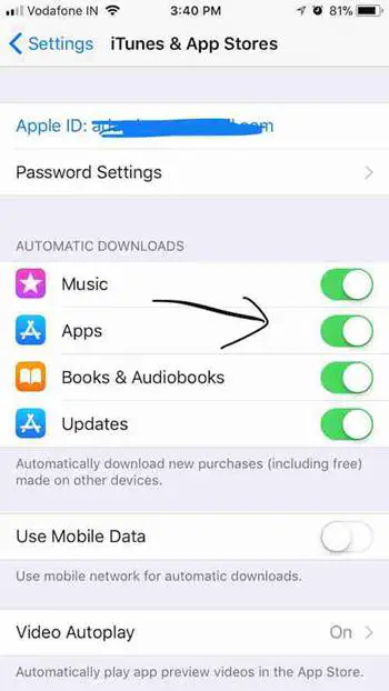 Automatische Downloads auf dem iPhone deaktivieren