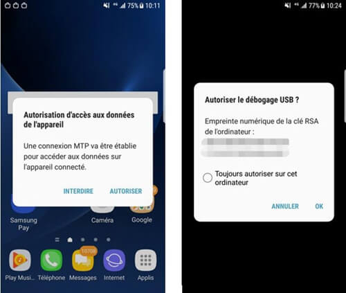 Erlaube USB-Debugging, um dein Android zu scannen