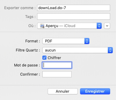 PDF-Datei auf dem Mac verschlüsseln