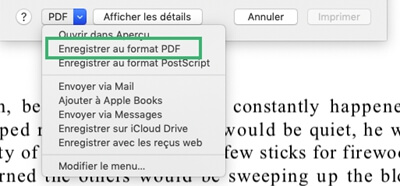 Speichern Sie eine Datei als PDF auf dem Mac