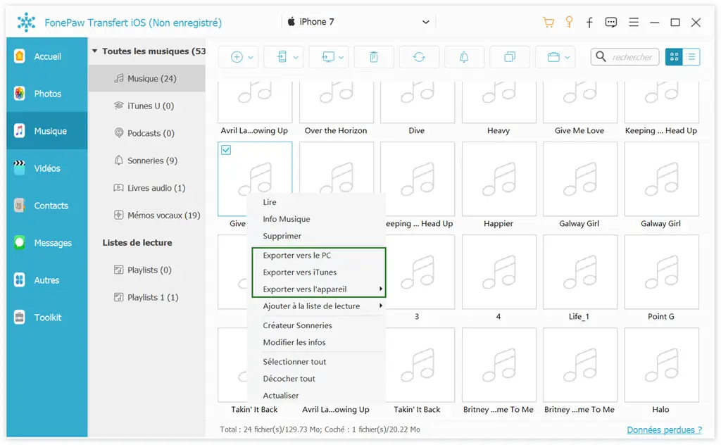 Musik vom iPhone auf den PC exportieren