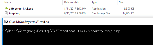 Fastboot Flasher twrp