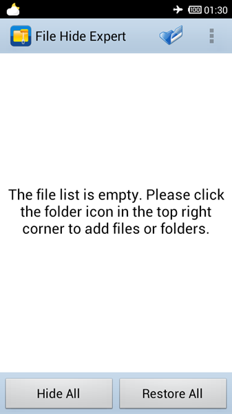 Dateien verstecken