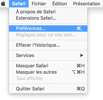 Safari-Erweiterungen auf dem Mac verwalten