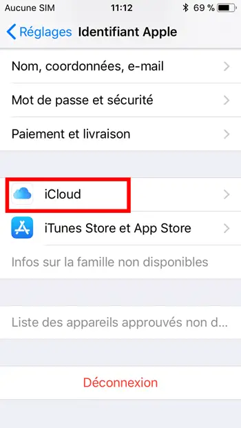 iCloud iPhone / iPad