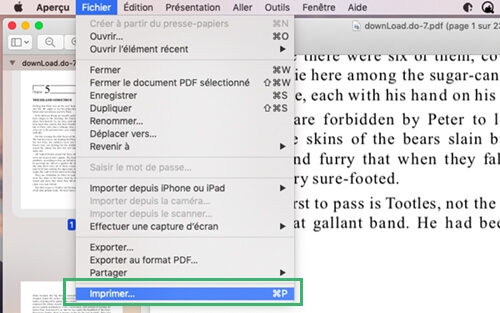 PDF-Datei auf dem Mac drucken