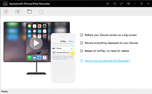 Startseite des iPhone-Bildschirmrekorders