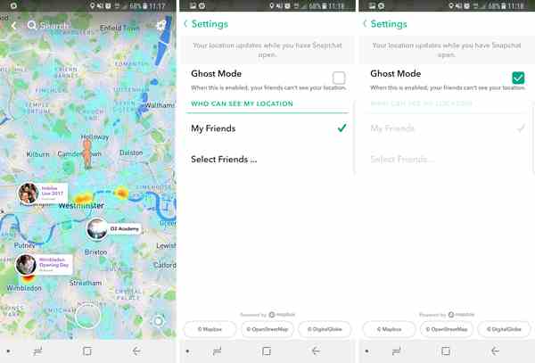 Aktiviere den Gastmodus von Snap Map auf Android und iPhone